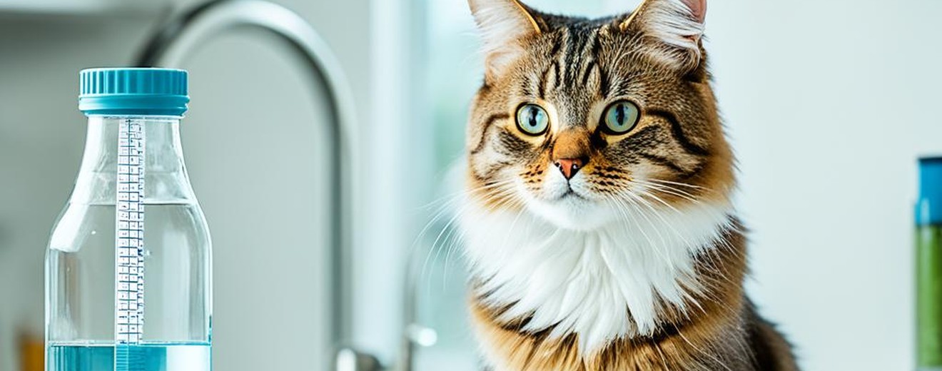 cat water intake kidney health hydration stock photo